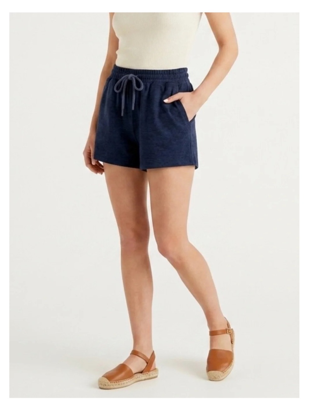Beyond yoga spacedye Worked Up Shorts Everyday Shorts Navy soft Pockets S